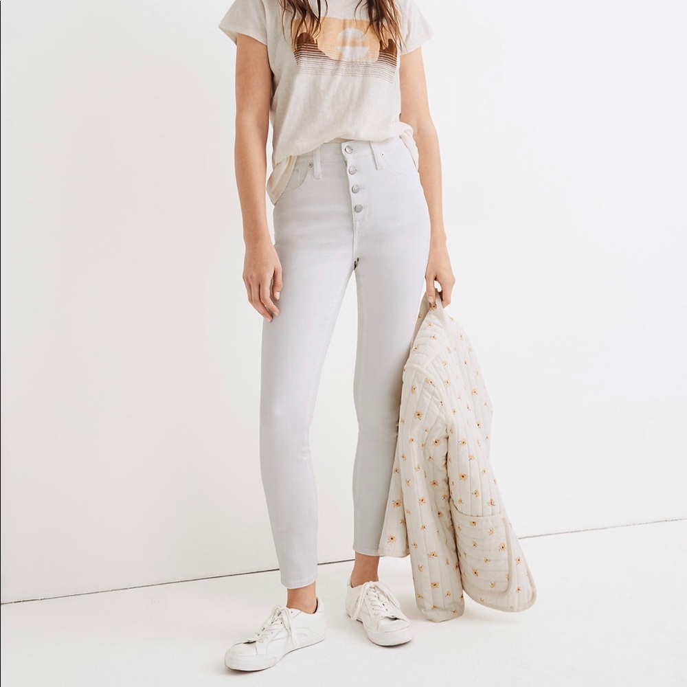 Madewell 10” high-rise skinny crop jeans